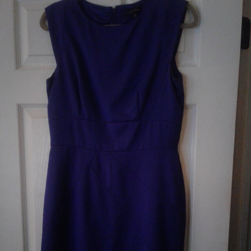 Tahari Purple Sheath Dress